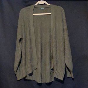 Dark olive green cardigan